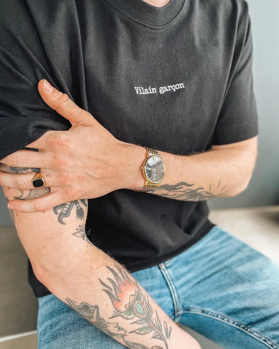 T-shirt homme Vilain garçon noir