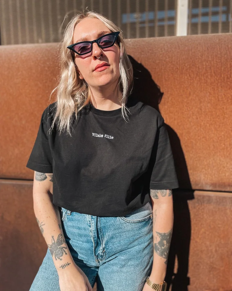 T-shirt basique noir oversize