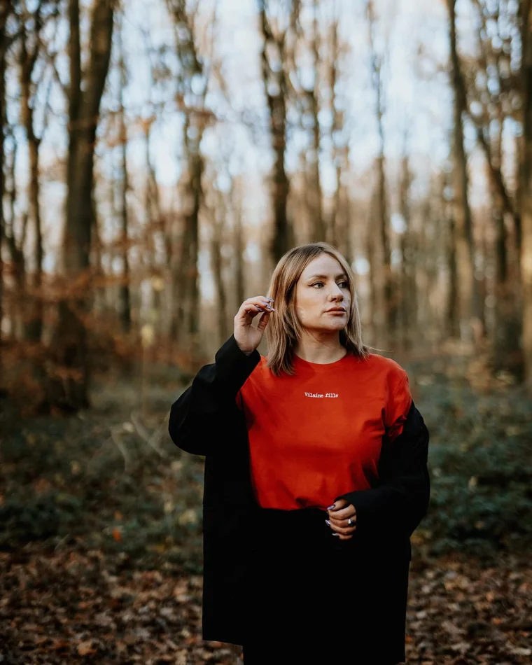 T-shirt Noël rouge amour